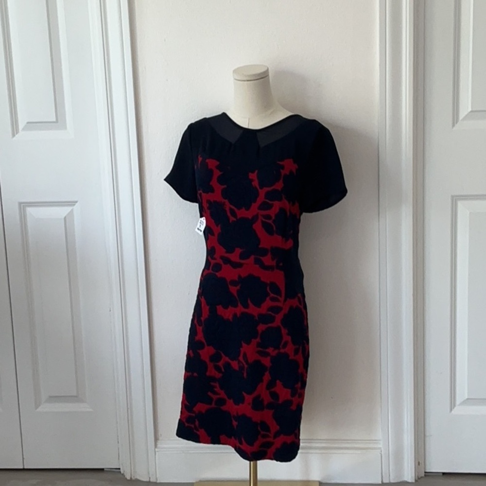 *BUNDLE ONLY* Maeve Blue and Red Symmetrical Wrap Mini Dress